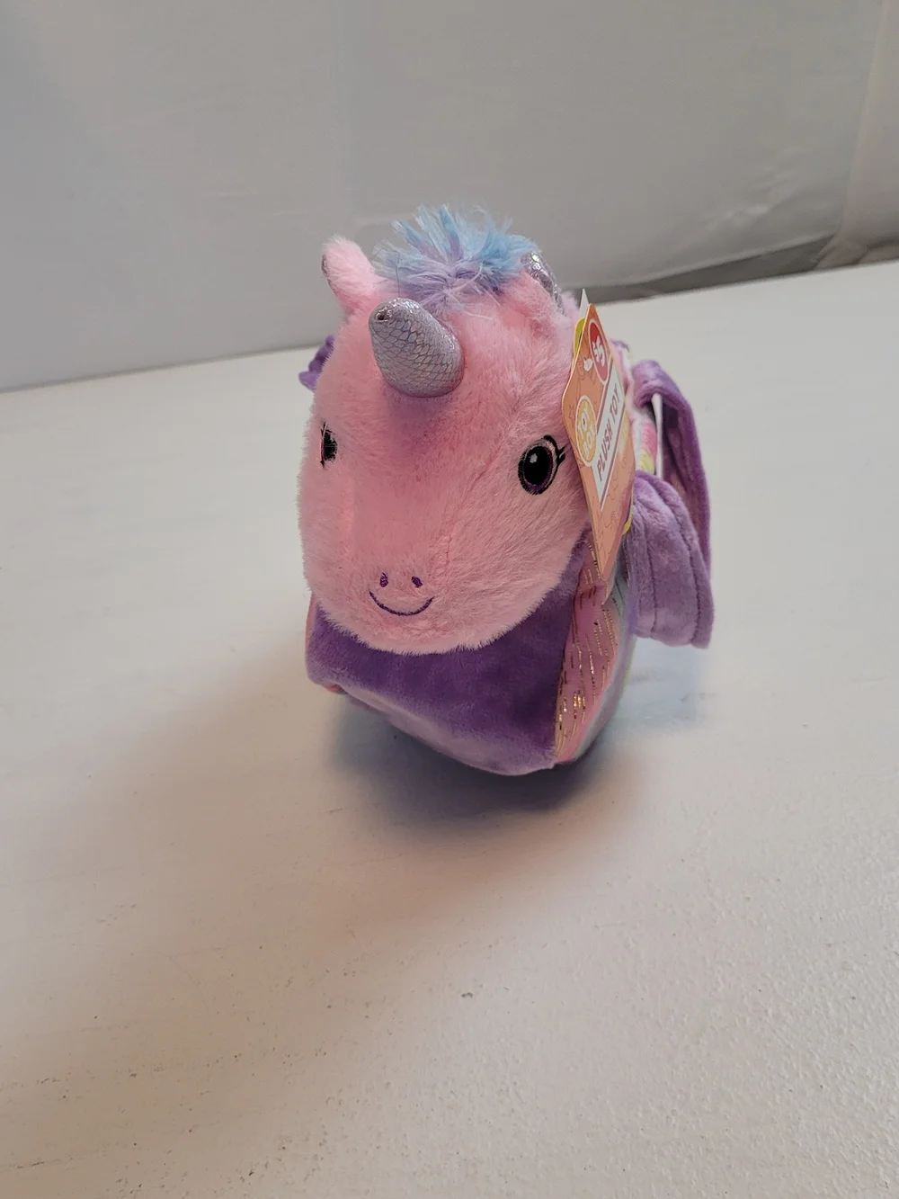 Plush Pink & Purple Unicorn Soft Toy - Kids Plush Stuffed Animal